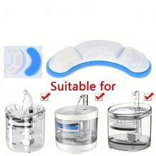 Set Filter Pengganti Air Mancur Minum Kucing 4pcs/8pcs/16pcs/24pcs - Kompatibel dengan Air Mancur Minum Hewan Peliharaan WF050 WF060 WF100, Menyediakan Air Minum Bersih - Desain Sederhana, Mudah Dipasang - Tidak Membutuhkan Baterai - beraneka warna - View 4