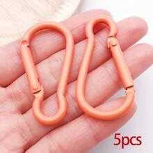 5/10/30/60/100pcs Candy Color Lobster Clasp Key Ring Spring Hook DIY Bag Keychain Jewelry Making Accessories Decoration - Multicolor - View 15