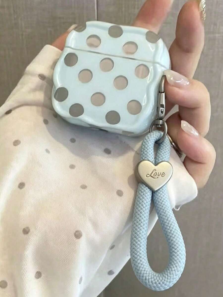 Cute Hollow Polka Dot Earphone Protective Case, Suitable For 1/2/3/4, Soft Protective Shell, Suitable For Pro 2/3. - Baby Blue - View 1