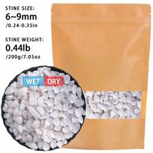 200/800g 水族裝飾底砂礫石 3mm-9mm 魚缸濾材石，適用於水族箱、魚缸、烏龜缸、雨林缸底砂鋪石，亦可用於花盆、花瓶裝飾鵝卵石 - 彩色 - 查看 39