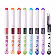 8pcs Quick-Dry Fine Tip Plastic Pens With Removable Caps, Pointed Design, Disposable Direct-Fill Ink Pens, Suitable For Back To School Season - Multiple Styles - View 12