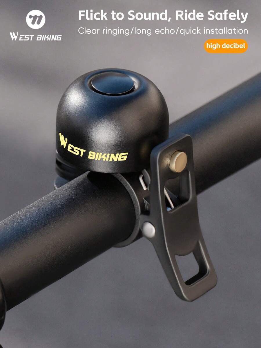 WEST BIKING Vintage Bicycle Bell Crisp Spring Copper Bell Lightweight Fashion Cycling Gear For Men And Women Suitable For 22.2mm Handlebars - Multicolor - View 1