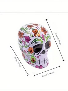 1 Buah Toples Penyimpanan Bentuk Tengkorak Halloween – Kotak Penyimpanan Besi Matte untuk Menyimpan Permen, Perlengkapan Pembuatan Perhiasan dan Pengemasan, Manik-manik dan Pembuatan Perhiasan, Cocok untuk Dekorasi Pesta dan Liburan, Kotak Kemasan Hadiah, Gaya Bervariasi Secara Acak - MultiWarna - View 7