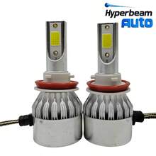 2pcs/Set Lampu Depan LED Mobil Sorot Jauh/Dekat H7 H4 10000LM Bohlam C6 H1 H9 H11 6000K Lampu Depan Mobil - C6 - View 9