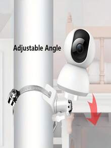 1pc/2pcs C-Shaped Camera Mount Bracket, Pole-Style Camera Installation Bracket, Suitable For Indoor/Outdoor Security Monitoring, 360° Rotation, 1/4 Inch - Multi-color - View 5