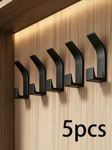 3/5pcs Multi-Function Adhesive Hooks, Self-Adhesive Storage Rack Hooks, Towel Hooks/Clothing Hooks, Suitable For Bathroom, Kitchen And Home, Easy To Install Self-Adhesive Hooks, Can Hang Towels, Clothing, Hats And Keys, Bathroom Accessories - Multicolor - View 16