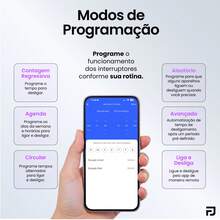 Interruptor Inteligente Touch 1,2,3 E 6 Botões Teclas 4x2 e 4x4 Alexa Wifi Smart Life Tuya Panda Plus Controle de Voz Bivolt Automação - Preto 4 Botões - Visão 5