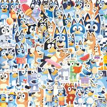 51pcs Bluey Cartoon Stickers, Animation Merchandise, Waterproof Notebook Decoration, Creative Stickers, Perfect Holiday Gift For Fans And Friends - Multicolor - View 1