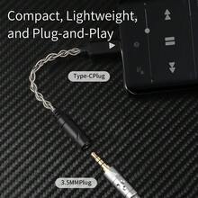 QKZ TC MAX Pro USB Type C To 3.5mm Earphone Amplifier Audio Decoder IEM AMP Phone Adapter HiFi DAC CX31993/KT02F20 Chip - Gold - View 6