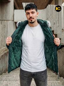 Big City Men Jackets And Coats - Dark Green - View 3