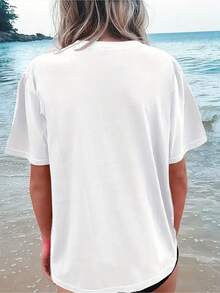 Women T-Shirts - 白色 - 查看 2