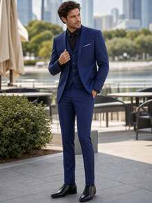Men Suits - Mavi - Görünüm 3