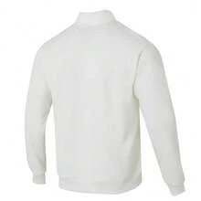 Adidas Men's Waffle Knit Half-Zip Pullover Sweatshirt - White - View 4