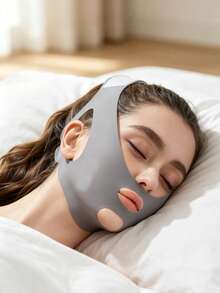 1pc Women Cat Ear Design Elastic Facial Strap, Soft Breathable Fabric Sleeping Face Band, Casual Home Daily Beauty Accessory, Available In Multiple Colors - Multicolor - View 2