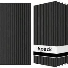6 Pieces Of Self-Adhesive Sound-Absorbing Panels, High-Density Noise Reduction PVC Surface, 23.6 X 11.8 X 0.4 Inches - Wall Decoration Sound Insulation Panel, Self-Adhesive Great Wall Panel, Suitable For Background Walls, Wall Sound-Absorbing Panel - 6pcs - View 13