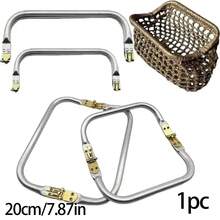 Aluminum Square Purse Frame Clasp, Woven Bag Mouth Metal Accessory, Suitable For DIY Coin Purse, Makeup Bag, Jewelry Box, Handbag, Woven Bag Creative Handmade Crafts, Old Bag Repair And Renovation, Handmade Purse Frame Material, Durable Metal Wallet Frame Closure Clasp - Double Team - View 13
