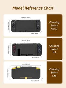 Ayotu 卡通遊戲機圖案保護殼與配件,相容於 Switch/Switch OLED/Switch Lite,包含保護殼、收納袋、底座殼、控制器保護套及其他多款配件,開學禮物/生日禮物/週年禮物 - 查看 12