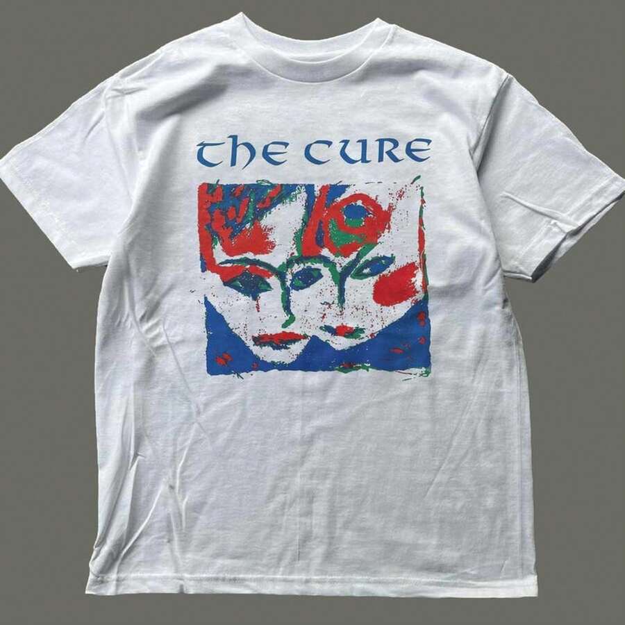 Camiseta de The Cure, camisetas de bandas, , camiseta gráfica de colección, unisex - Negro - Ver 1