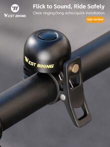 WEST BIKING Vintage Bicycle Bell Crisp Spring Copper Bell Lightweight Fashion Cycling Gear For Men And Women Suitable For 22.2mm Handlebars - Multicolor - View 2