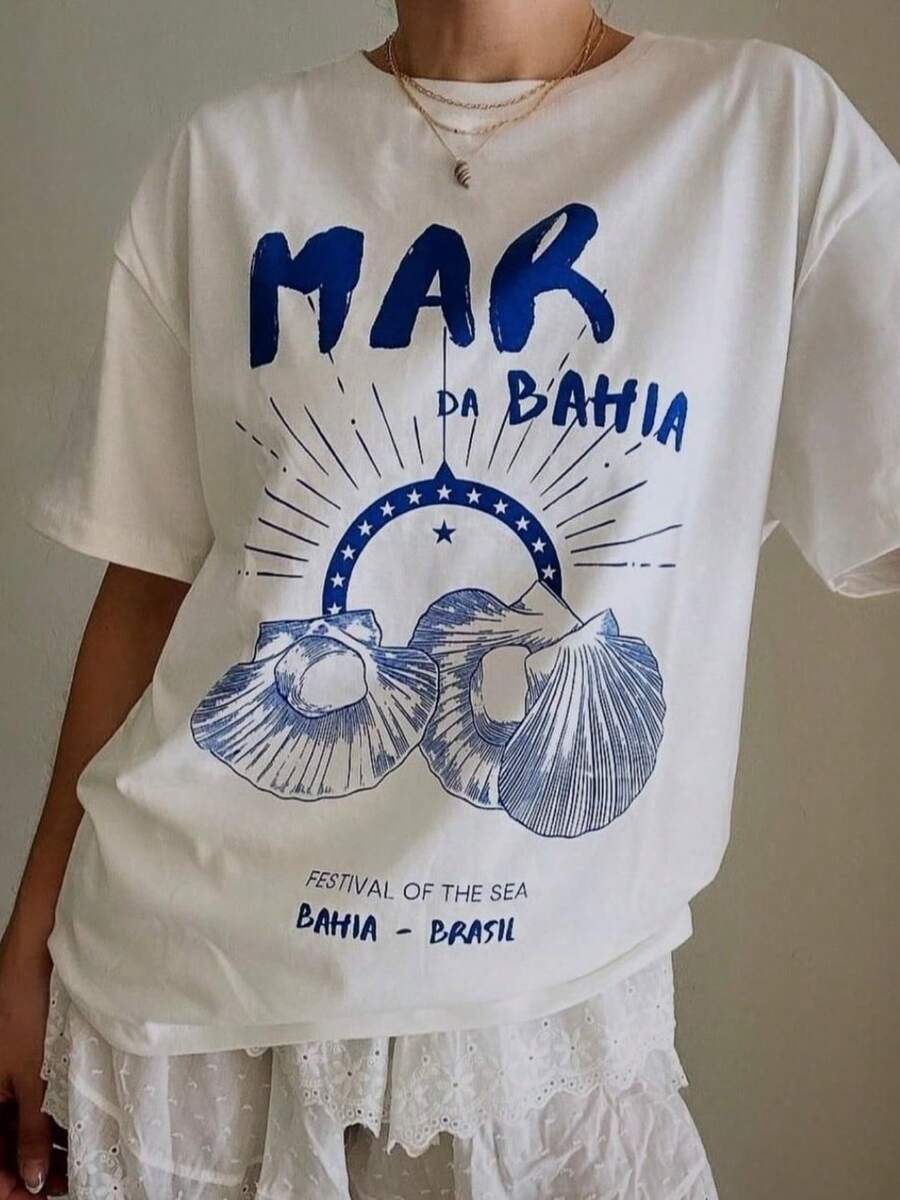Women T-Shirts - 白色 - 查看 1