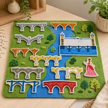 hoojojo 12pcs London Bridge Is Falling Down Felt Story Pieces, Nursery Rhyme Sing-Along Teaching Aid, Teacher Classroom Learning Stationery, Storytelling Activity Prop, Back To Study Supply - Multicolor - View 5