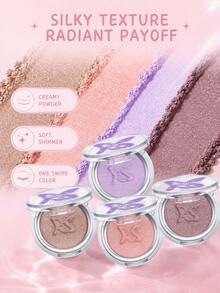 ROCK SWEET Eyeshadow Warna Solid Serbaguna, Tahan Lama dan Membentuk Lapisan, Hasil Warna Alami, dan Berkilau - 01# Americano - View 6