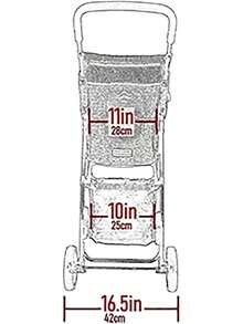 2026-NEW:Trails Lite carriola para mascotas para gatos/perros, entrada con cierre, fácil de plegar con forroíble, correa de , cesta de almacenamiento, gris titanio - Negro - Ver 2