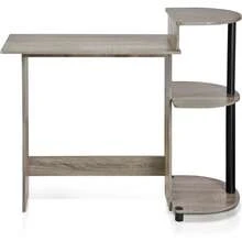 2026-NEW:/BK/BR Escritorio/Mesa para Computadora Portátil Home, Espresso/Negro/Marrón - Granate - Ver 5