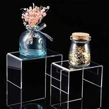 10pcs Transparent Acrylic Display Stand Jewelry Display Stand Doll Storage Rack Store Marketing For Figurines Display Shelf - 1 - View 3