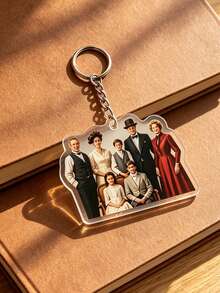 Personalized Acrylic Photo Keychain, Custom Image/Logo Key Pendant, Shaped Acrylic Keychain, Backpack Charm, Gift For Couples, Friends, Family, Cartoon Style, Aesthetic Bag Charm - Customized Acrylic Keychain - View 3
