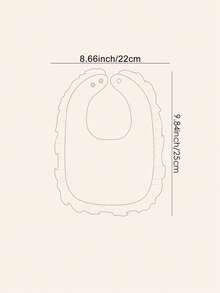 2pcs Soft Comfortable Lace Trim Bibs, Cute Baby Drool Bibs, Suitable For All Seasons Daily Use - Multicolor - View 9