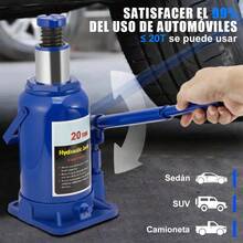 Gato Hidraulico Tipo Botella 20 Toneladas Para Carro 445mm - Azul - Ver 4