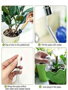 Plastic Automatic Watering Ball, Indoor/Outdoor Plant Simple Drip Irrigation System, No Pressure Sprayer Needed, Suitable For Flowers And Vegetables - Multicolor - View 7