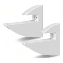 Kit 30 Suportes Tucano MDF 15mm Fixador Invisível Para Prateleira Preto e Branco - Branco - Visão 10
