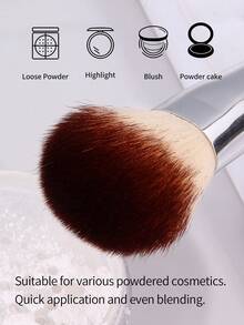 Premium Large Setting Powder Brush Contour Brush Soft Fluffy Multi-Function Facial Makeup Brush Daily Makeup Tool - Black - View 8