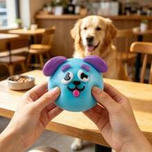 1 pieza Juguete antiestrés de perro con cara cambiante viral, juguete de gel suave de rebote lento con diseño feo-lindo, rasgos faciales móviles para una experiencia ASMR inmersiva, juguete de alivio de estrés de escritorio, regalo de cumpleaños creativo para estudiantes y adultos de oficina - Multicolor - Ver 5