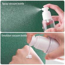2pcs 50ml Vacuum Spray Bottles, Refillable Cosmetic Water & Lotion, Portable Travel Dispenser Bottle Set, Press-Type Small Spray Bottles, Empty Bottles, Perfume Bottle - Clear - View 4
