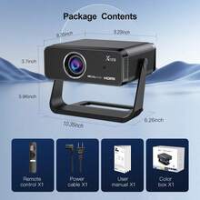 AOC Smart Projector Native 1080P Full HD | 400 ANSI Brightness, MT9660 Chip, GTV 14 System, Auto Focus, Auto Keystone Correction, WiFi 6 & Bluetooth 5.1, Voice Control Remote, Portable Home Theater Projector, Suitable For Movies, Games And Camping - Black (32G) - View 7