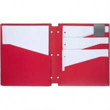 Five 4 Pocket Folder, Plastic, High Capacity, Folders With Pockets, Color Selected You, 1 Count (33190) - 1 - View 4