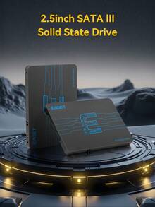 EAGET 256GB 2.5-Inch SATA III SSD Solid State Drive, 550MB/S Read Speed, Low Power High Performance, Suitable For Desktop, Laptop, All-In-One PC Internal SSD - View 2