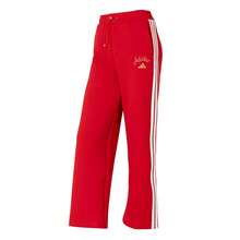 Adidas Celana Kasual Sporty Tiga Garis Wanita Terbaru - Red and White - View 5
