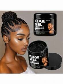 SUMVX 100g/3,53oz Gel de Estilização Poderoso que Fixa Eficazmente Cachos e Tranças no Lugar, Reduz o Frizz e as Pontas Duplas, Contém Óleo de Rícino Negro e Óleo de Coco para Suavizar os Fios Rebeldes. É Livre de Parabenos, Sulfatos, Óleo Mineral e Ingredientes à Base de Petróleo - 100g/3,53oz - Visão 1