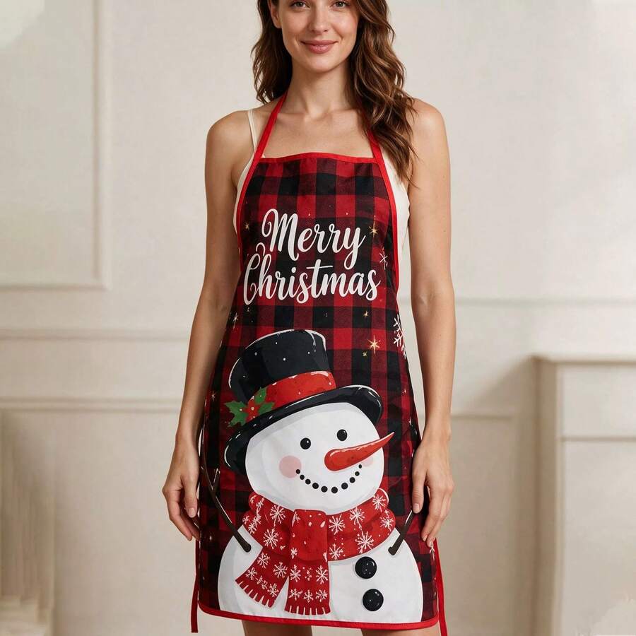 Best-Selling Christmas Apron, Holiday Decoration Party Home Use Waterproof Stain-Resistant Christmas Apron - Multicolor - View 1