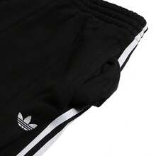 Adidas New Clover Women's Loose Straight-Leg Wide-Leg Knit Pants - Black and White - View 7