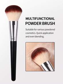 Premium Large Setting Powder Brush Contour Brush Soft Fluffy Multi-Function Facial Makeup Brush Daily Makeup Tool - Black - View 2