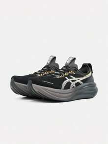 Asics Men's GEL-NIMBUS 28 GLITTER Running Shoes Low-Top 1011C343-001 - Dark Grey - View 3