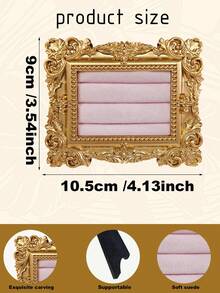 1pc European Vintage Victorian Style Jewelry Display Stand, Can Hold Earrings And Rings, Both Vanity Decor And Handmade Accessory - Multicolor - View 14