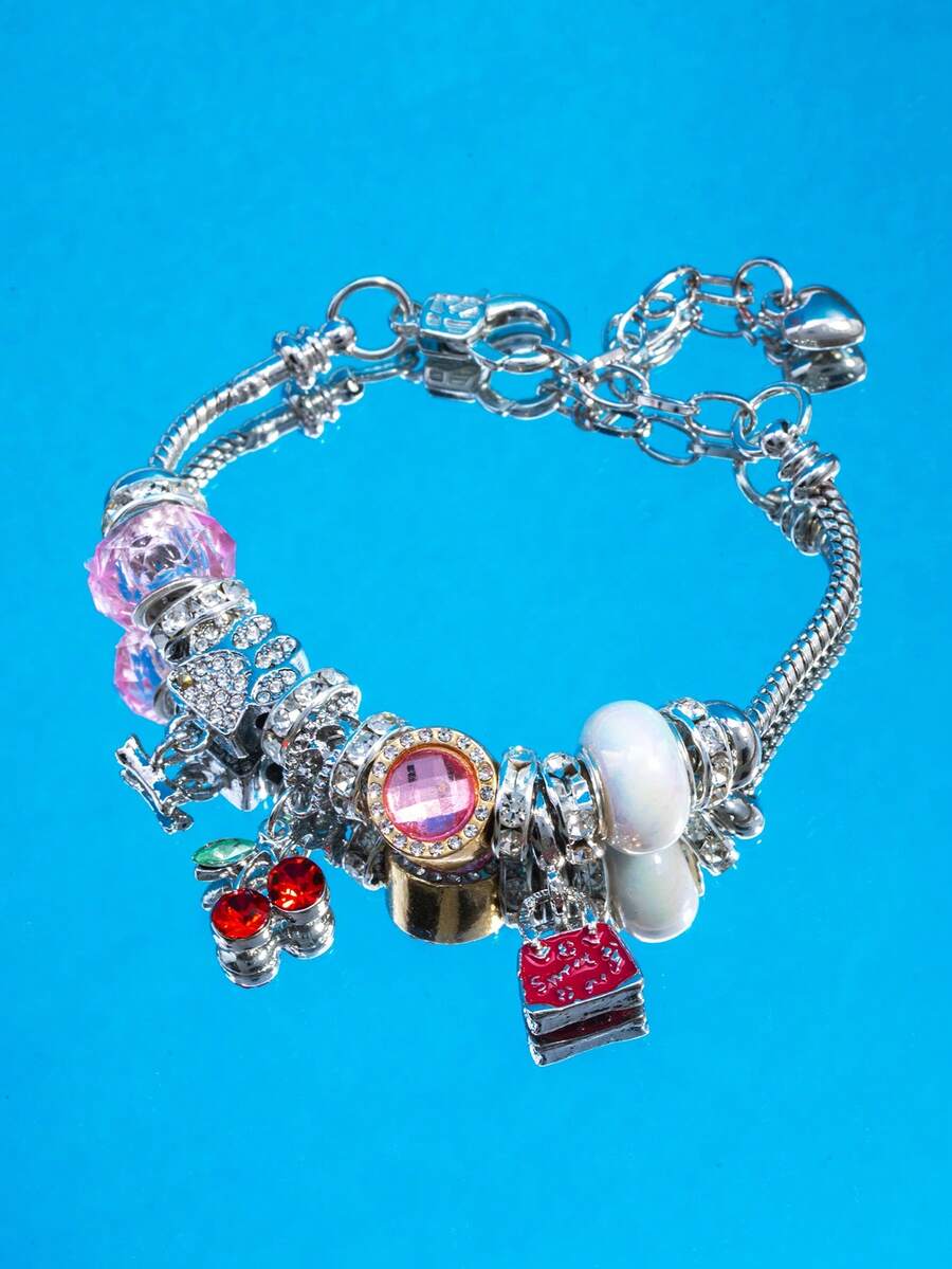 1pc Elegant Luxury Bracelet, Multi-Element And Multi Accessory DIY Bracelet - Multicolor - View 1