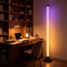 RGB 轉角落地燈，智能 LED 立燈，附 APP 與遙控器，音樂同步、定時與可調光變色氛圍燈，適用臥室、客廳、遊戲室與居家裝飾 - floor lamp - 查看 9