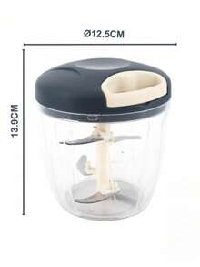 1 Piece Hand-Cranked Multi-Functional Vegetable Cutter, Standard Version And Upgraded Version, No Electricity Required, Easy To Disassemble And Clean, Suitable For Processing Vegetables, Minced Garlic And Meat Complementary Food In Home Kitchen. - Multicolor - View 8
